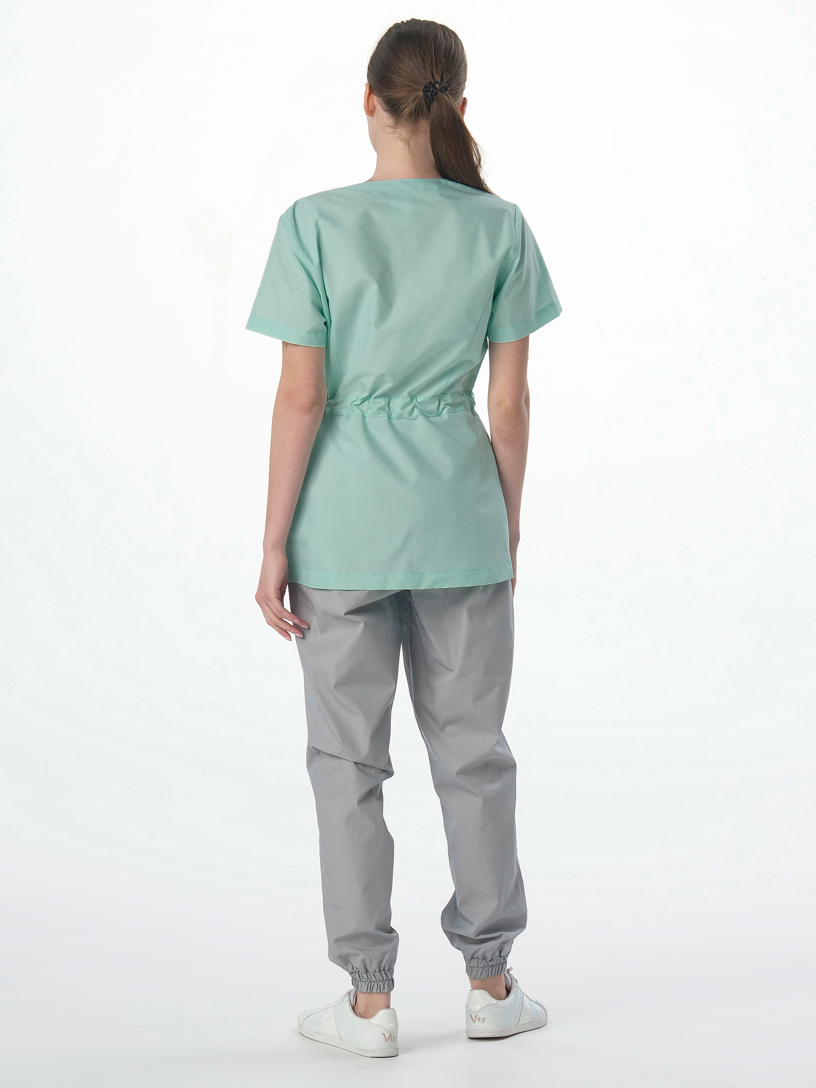 Костюм женский MedLine Арина (тк.Смесовая,120), серый/мятный