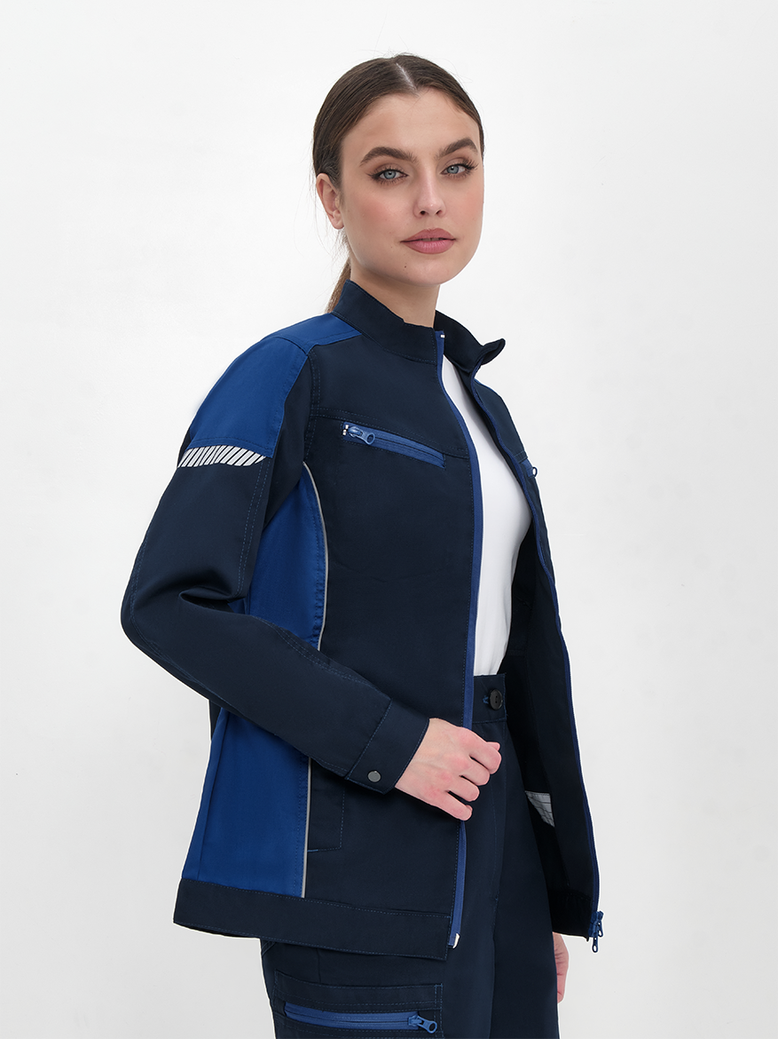 Куртка женская ProfLineSpecialist (тк.Смесовая,240), т.синий/васильковый