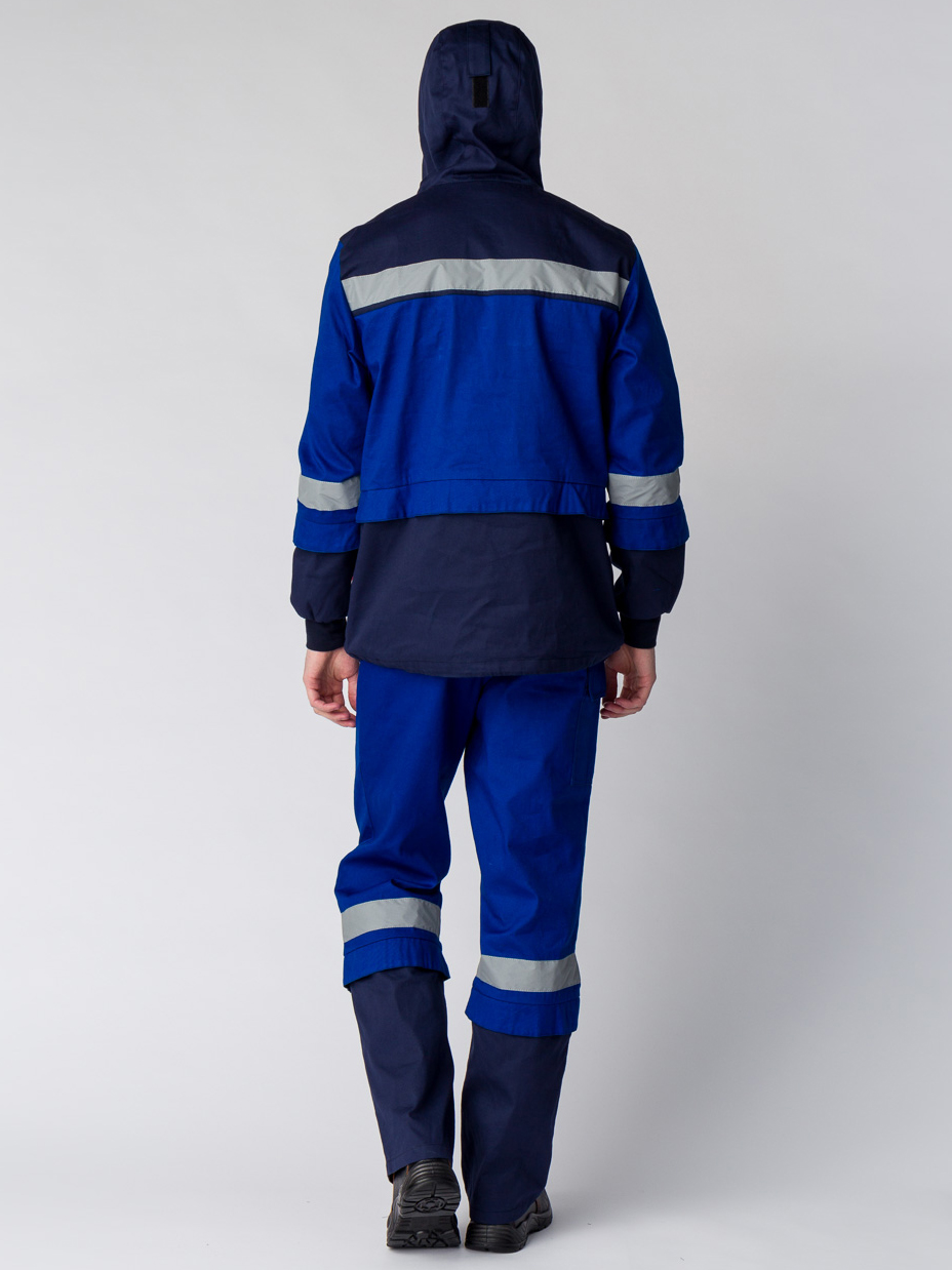 Костюм Антигнус-1 СОП (тк.Саржа,220) брюки, т.синий/васильковый