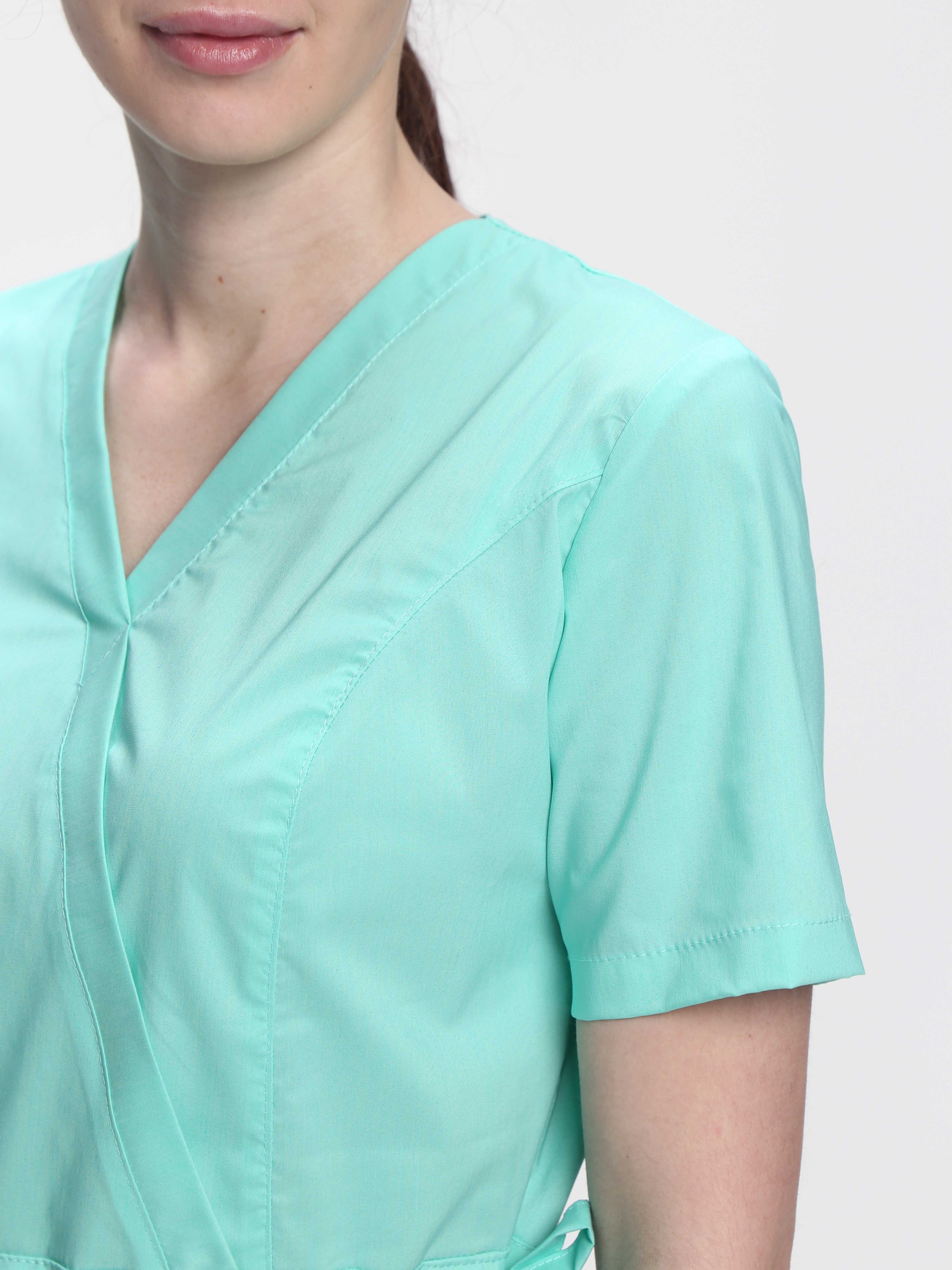 Костюм женский хирургический MedLine (тк.Стрейч,120), мятный
