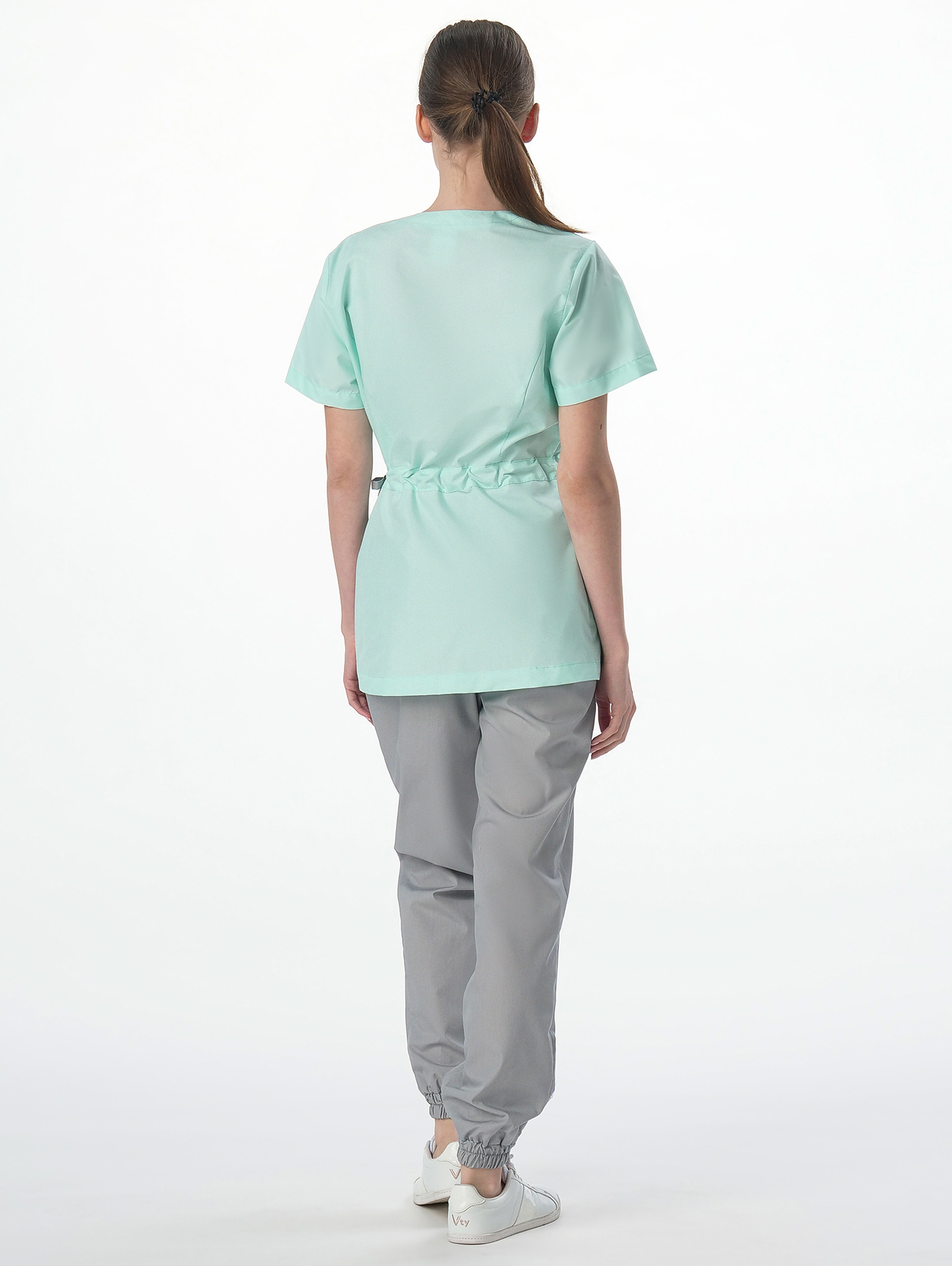 Костюм женский MedLine Арина (тк.Смесовая, 120), серый/мятный