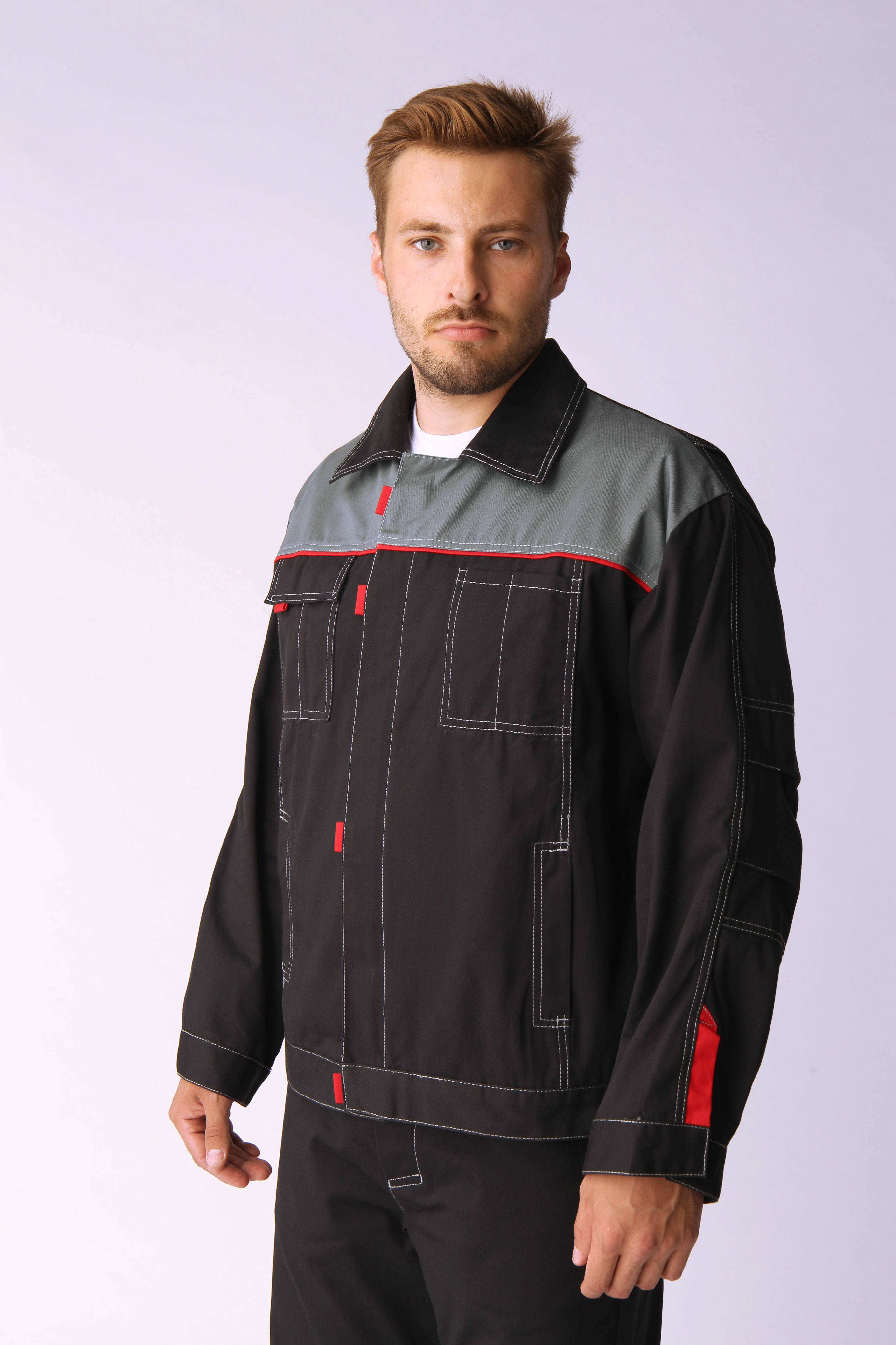 Костюм Флофт-1 (тк.Саржа,250) брюки, т.серый/серый