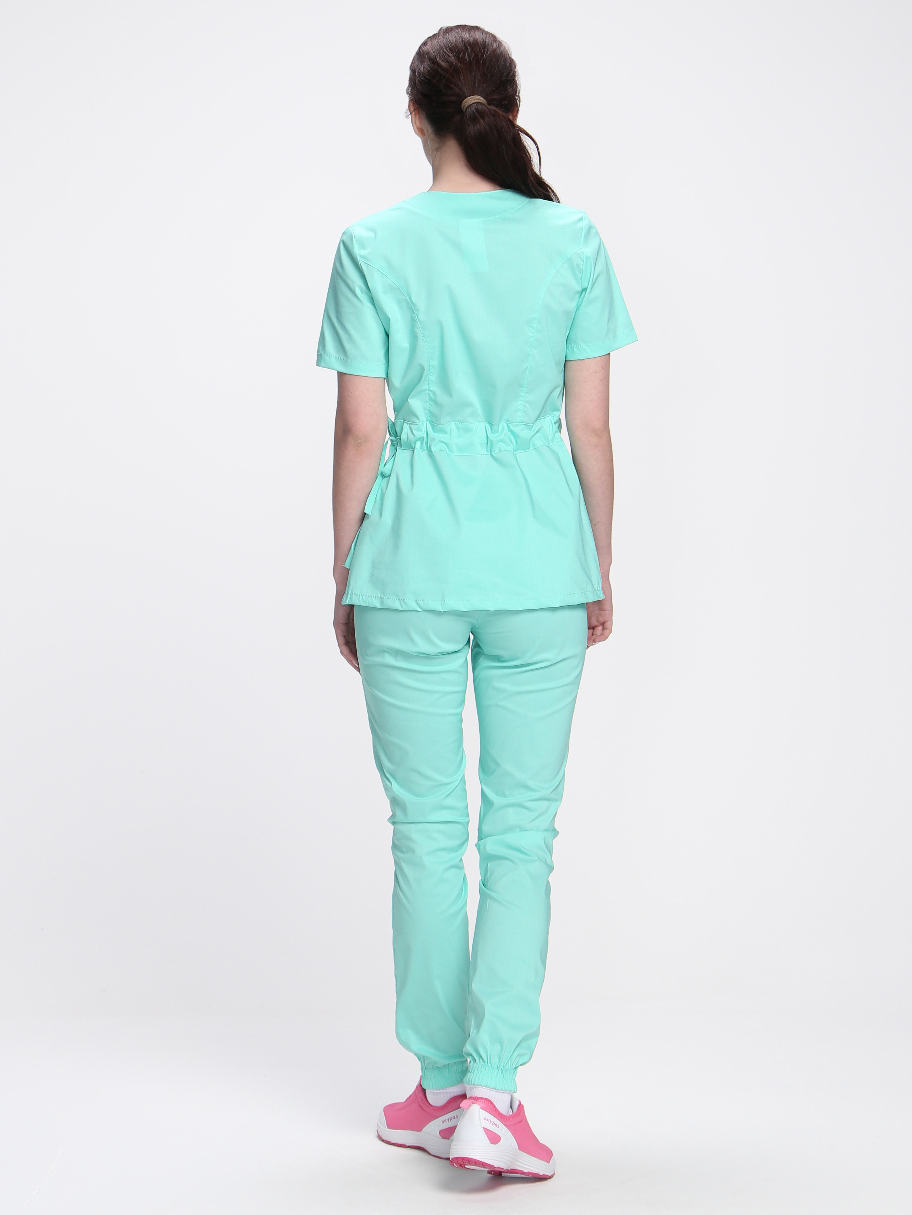 Костюм женский хирургический MedLine (тк.Стрейч,120), мятный